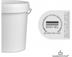  Cubo de plástico blanco de 16.9 fl oz completo con tapa blanca  (paquete de 100) : Industrial y Científico
