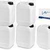 Garrafa 10 Litros (2 Uni) Bidón plástico HPDE + Kit Etiquetado