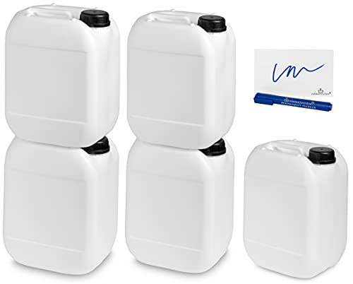 Garrafa 10 Litros (2 Uni) Bidón plástico HPDE + Kit Etiquetado