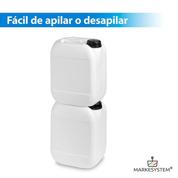 Garrafa 10 Litros (2 Uni) Bidón plástico HPDE + Kit Etiquetado