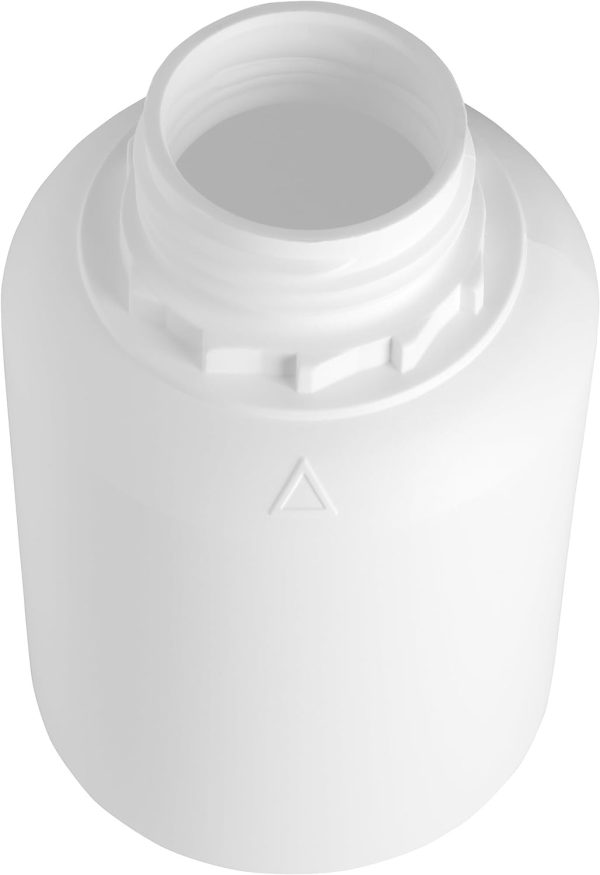 BOTELLA BLANCA 500 ML (PACK 5 UDS) de Polietileno, rosca boca ancha - Líquidos, Cosmética, Químicos + Kit Etiquetado