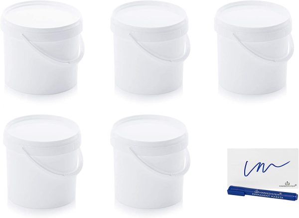 copy of Pack 5 Cubos de 8,6 Litros + Kit Etiquetado – Cubo HERMÉTICO Catering